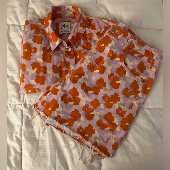 Zara Flower Set - Jacket & Shorts - Picture 6 of 6